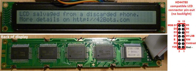 Lsd 40 Pin Arduino Controlling a 40 x 2 character LCD with Arduino Uno and the ...
